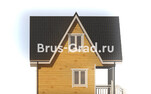 Проект бани из бруса ББ007