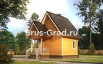Проект бани из бруса ББ010