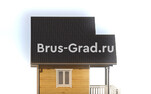 Проект бани из бруса ББ010