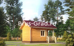 Проект бани из бруса ББ012