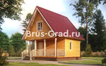 Проект бани из бруса ББ019