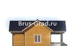 Проект бани из бруса ББ047