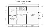 Проект бани из бруса ББ048