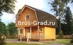Проект бани из бруса ББ054