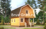 Проект бани из бруса ББ054