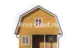 Проект бани из бруса ББ054