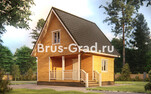 Проект бани из бруса ББ056