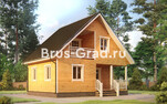 Проект бани из бруса ББ058