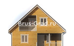 Проект бани из бруса ББ058