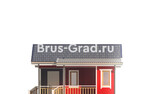 Проект каркасной бани БК001