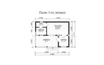 Проект каркасной бани БК006