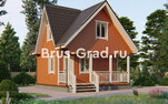 Проект каркасной бани БК007