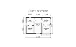 Проект каркасной бани БК012