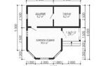 Проект каркасной бани БК039