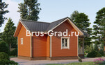 Проект каркасной бани БК047