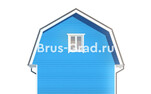 Проект каркасной бани БК054
