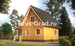 Проект дома из бруса ДБ002