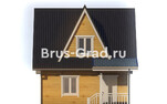 Проект дома из бруса ДБ004