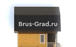 Проект дома из бруса ДБ007