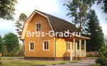 Проект дома из бруса ДБ008
