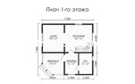 Проект дома из бруса ДБ011