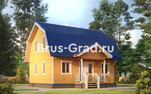 Проект дома из бруса ДБ021