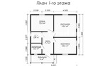 Проект дома из бруса ДБ023