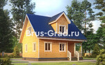 Проект дома из бруса ДБ025