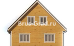Проект дома из бруса ДБ033