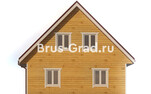 Проект дома из бруса ДБ041