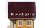Проект дома из бруса ДБ047