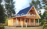 Проект дома из бруса ДБ053