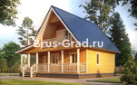 Проект дома из бруса ДБ053