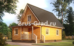 Проект дома из бруса ДБ150