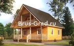 Проект дома из бруса ДБ160