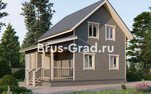 Проект каркасного дома ДК075
