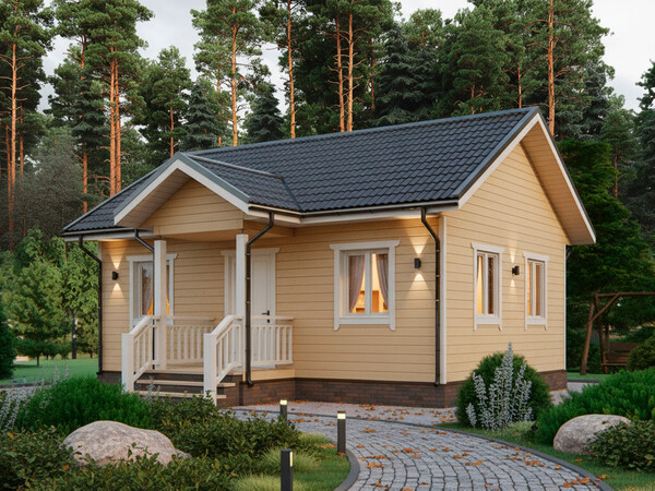 Проект каркасного дома ДК097