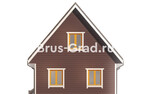 Проект каркасного дома ДК150