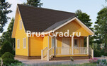 Проект каркасного дома ДК172